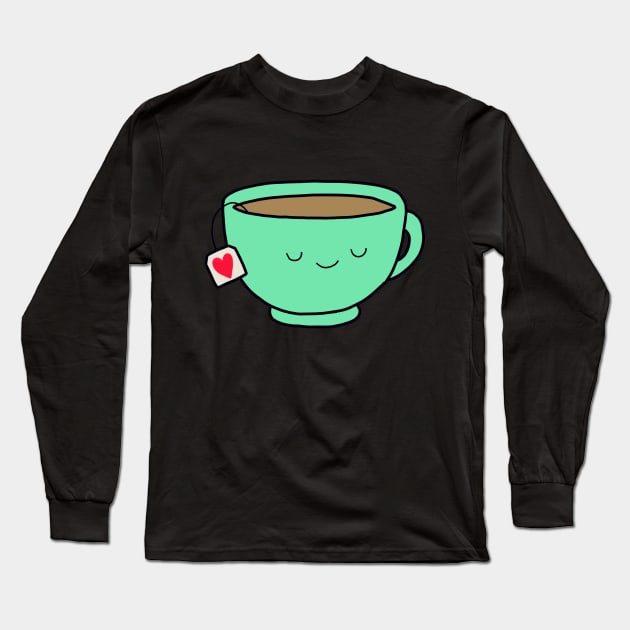 Cup of Tea Long Sleeve T-Shirt by maddie55meadows